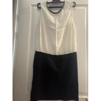 Robe fluide noir et blanc,...