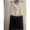 Robe fluide noir et blanc, taille L