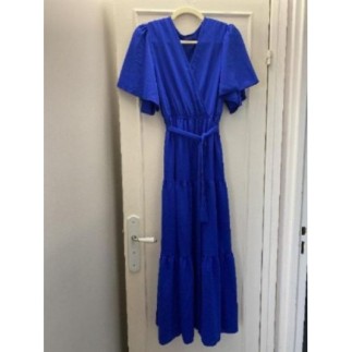 Robe longue bleu électrique...