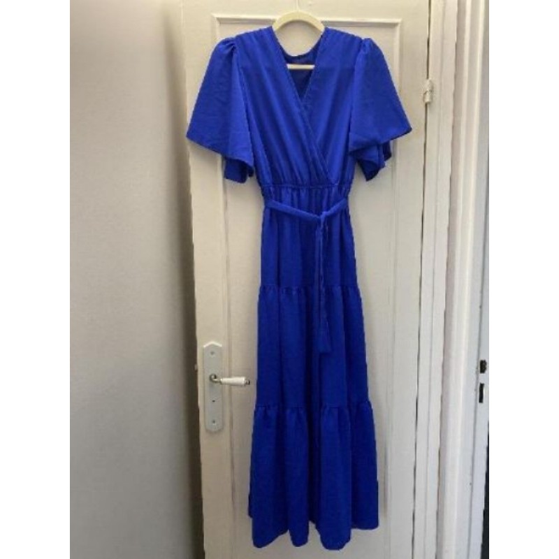 Robe longue bleu électrique taille L