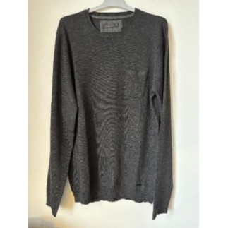 Pull en coton noir manches...