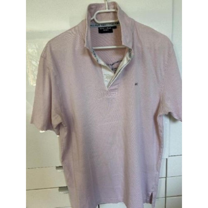Polo manches courtes rose, Éden Park, taille L