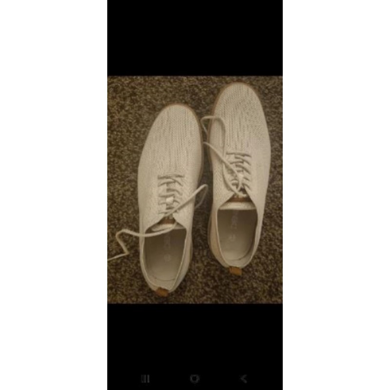 Chaussures de ville en toile à petite plateforme T42 denim slide