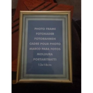 Cadre photo doré 13×18cm
