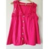 Tunique sans manches Blanche Porte taille 50 couleur rose