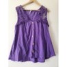 Tunique sans manches Blanche Porte violet taille 50