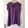 Tunique manches courtes taille XL violette