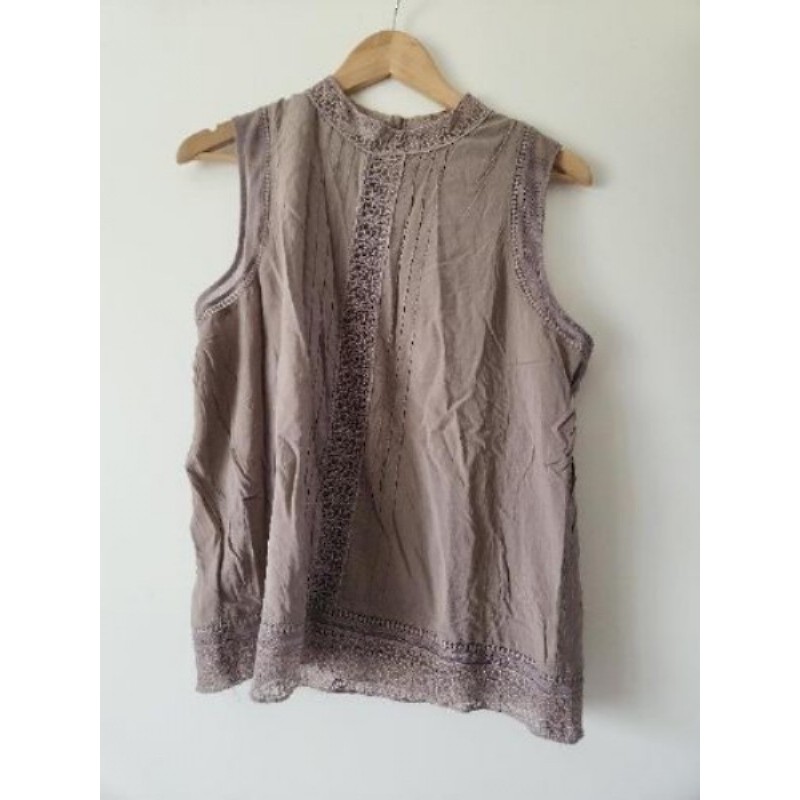 Tunique sans Manches Promod taille 44 marron