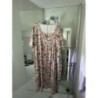 Robe fleurie, grise et rose 46