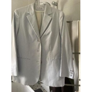 Vintage, veste, bleu clairT...