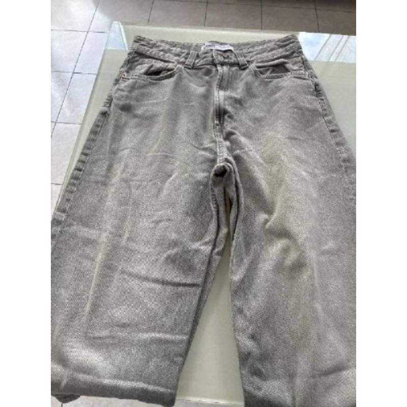 Jean homme bershka gris loose baggy  taille 40