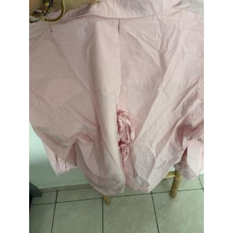 Chemisier rose alchimie taille loose 42-44 dos nu noué