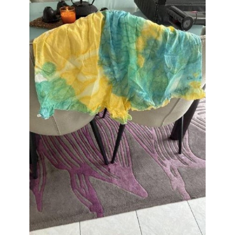 Short intuition taille 42 tie and Die vert et jaune  à volant 