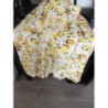 Jupe en lin imprime citron taille 40-42 