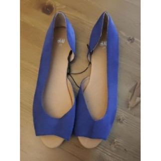 Chaussures ouvertes bleue T.39
