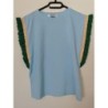 T-shirt bleu froufrous T.M/L