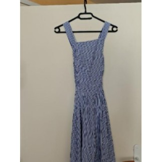 Robe rayée bleue dos nu T.S/M