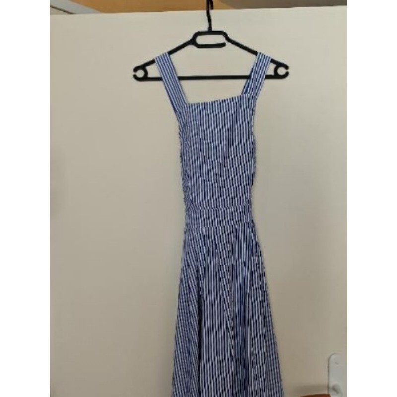 Robe rayée bleue dos nu T.S/M