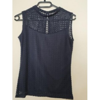 Top dentelle marine T.S/M