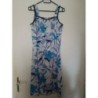 Robe blanche et bleue T44