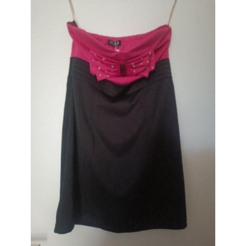 Robe neuve  noire et rose Taille L