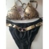 Maillot de bain noir et doré neuf taille L