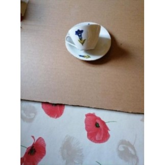 Lot six tasses avec cafetière 