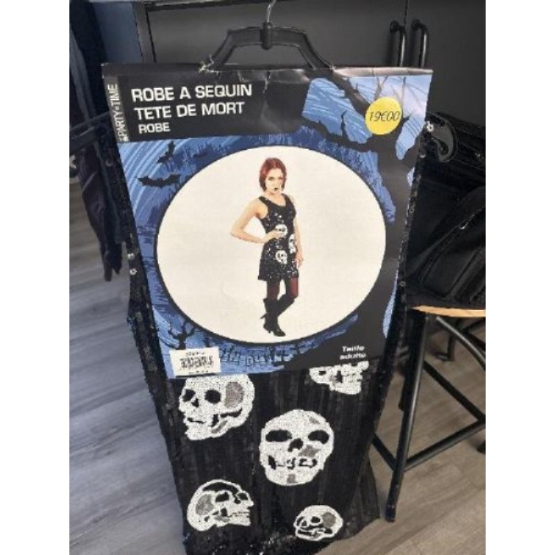 Robe sequin tête de mort - taille 36-38