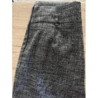 Pantalon taille haute gris...