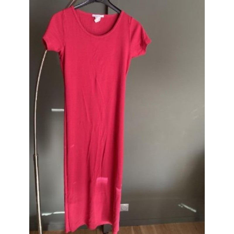 Nh.Robe longue rouge taille 40.La Redoute. 