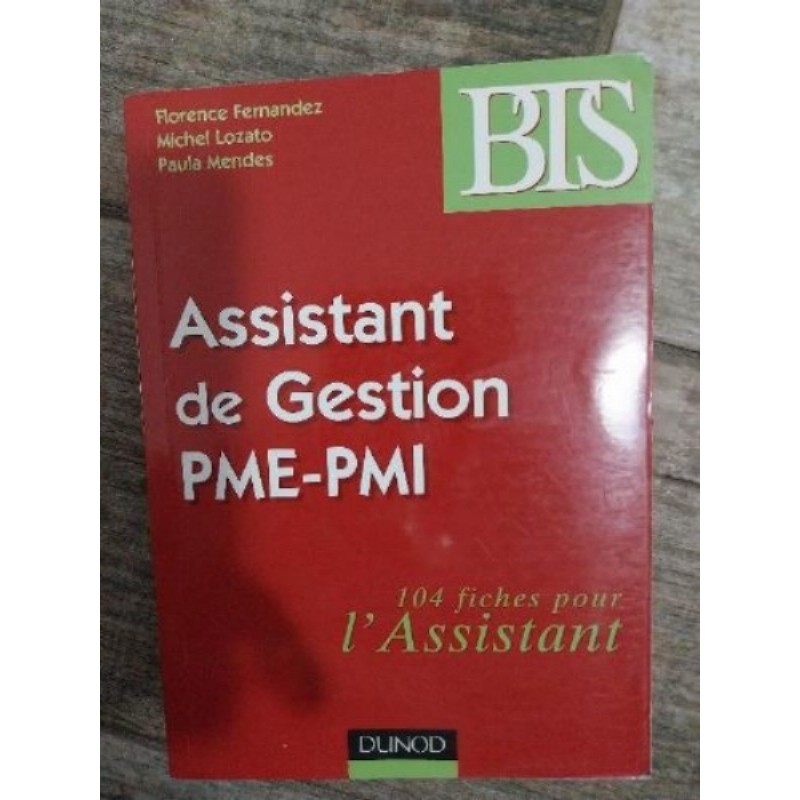 Livre BTS assistante de gestion PME PMI