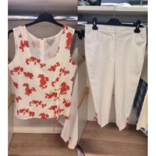 Ensemble pantacourt blanc+...