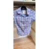 chemisier carreaux bleu/blc H&M 38