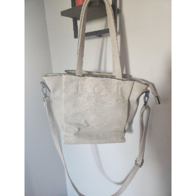 Sac à main bandoulière couleur crème