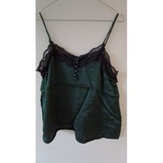 Top vert dentelle TS