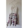 Robe bretelle dentelle fleur TS