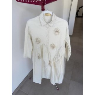 Robe crème grande taille