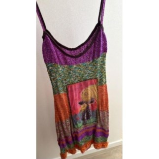 Robe été  maille multicolore « Louise della »