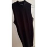Robe longue été maille fine sans manche 