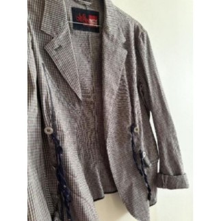 Veste carreaux bleu marith fg