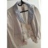 Veste « mariage fg »blanc bleu ciel