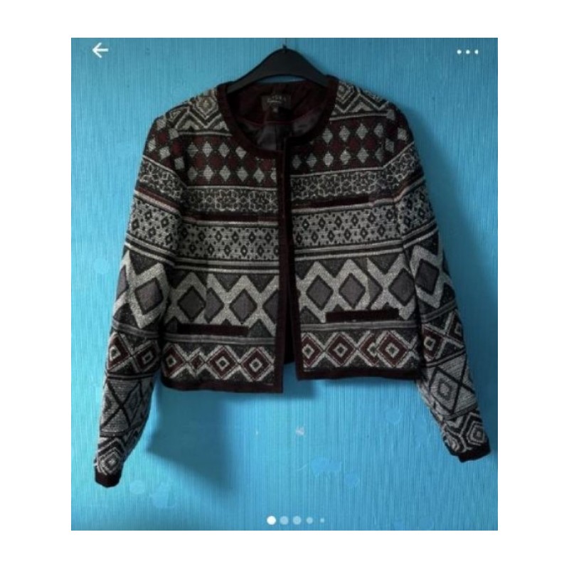 Veste imprimé losanges