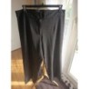 Pantalon noir, rayures voilette Taille 48 Kiabi