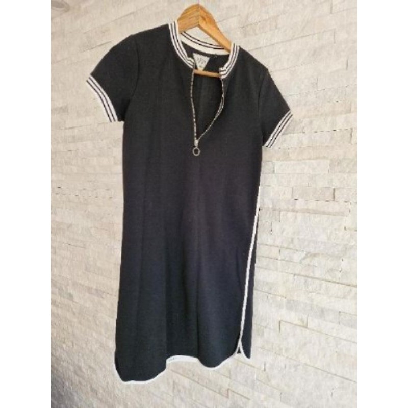 Robe noir et rayure blanche ikks taille M