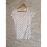 Tee shirt pois H&M blanc et noir taille S