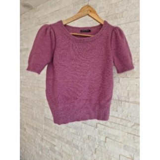 Pull manche courte mauve...