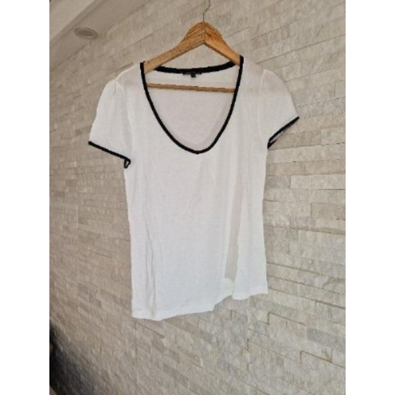 Tee-shirt Massimo Dutti blanc taille M