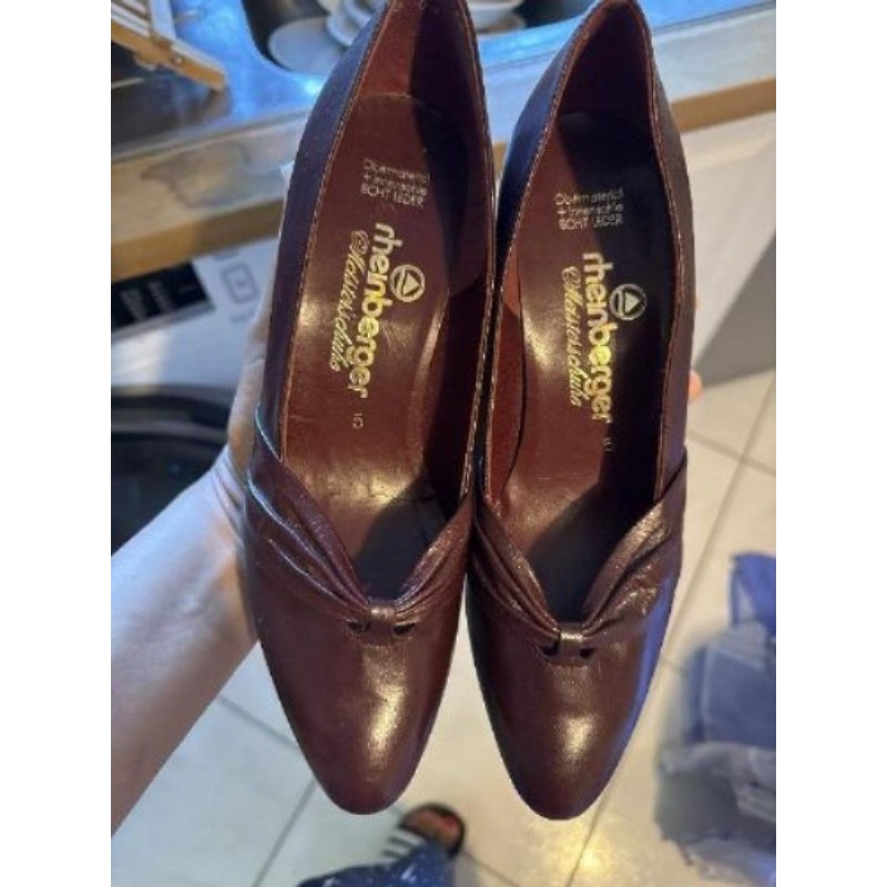 Escarpins femme rouge bordeaux 