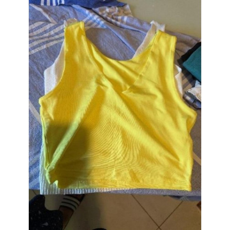 Lot de deux top (jaune et blanc)