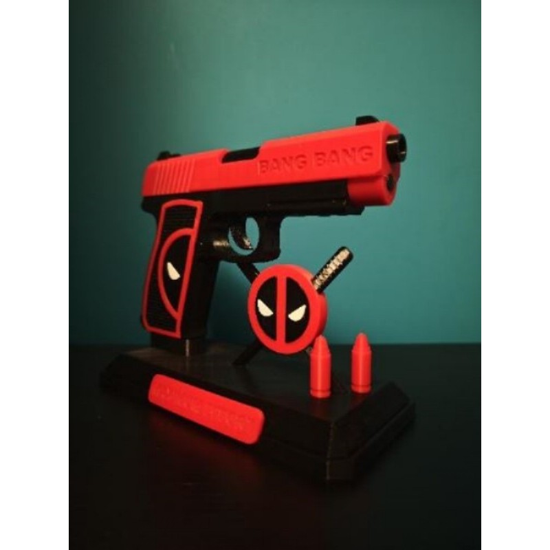 Pistolet Deadpool Décoration 3D